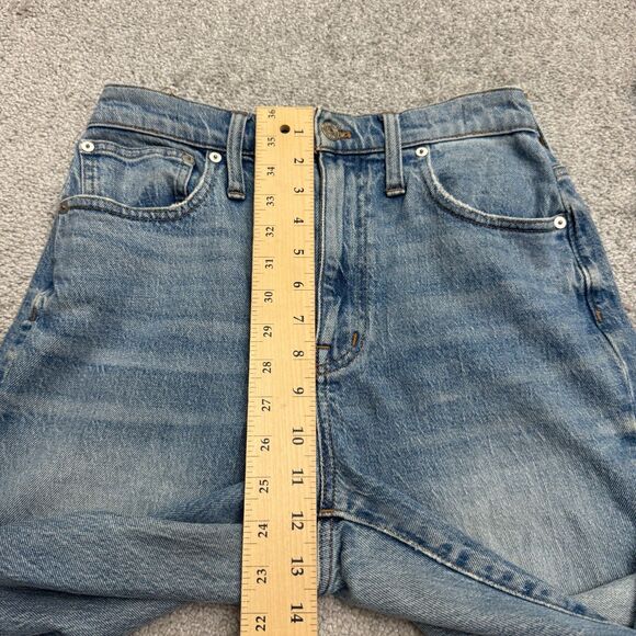 Madewell High Rise Slim Fit Boyfriend Denim Jeans Womens 27 Blue Medium Wash L29 - Picture 11 of 16